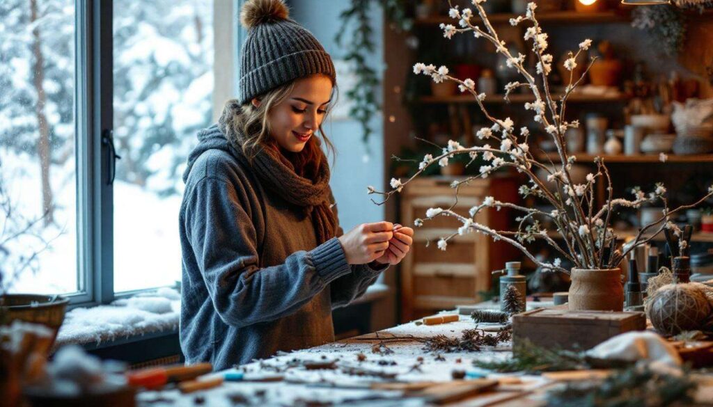 Ce bricolage hivernal avec de simples branches, à faire avant la fin de l’hiver, peut vous éviter d’acheter des treillis coûteux au printemps